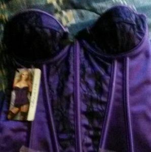 Coquette purple bustier